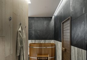 Фотография 10155  категории 'Двухэтажная баня в посёлке Бурцево 134 м²'